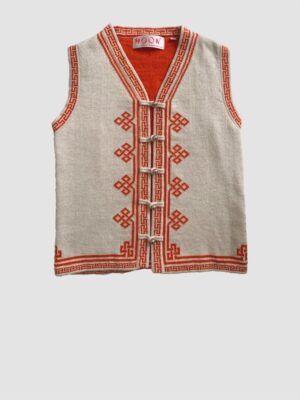 kids vintage mongolian waistcoat