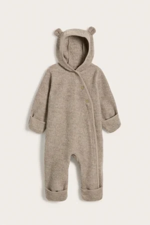 baby brown wool coverall