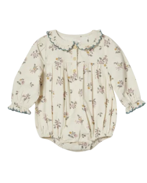 baby girl floral romper