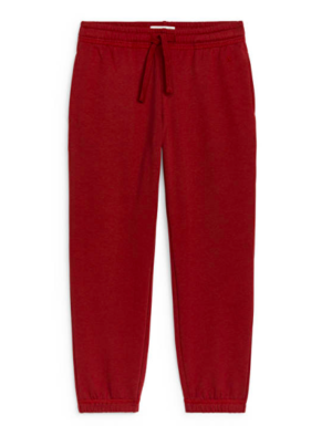 burgundy french terry kids sweatpants