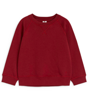 burgundy kids cotton sweatshirt