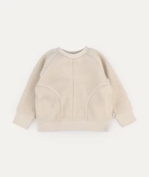 cream sherpa kids jumper