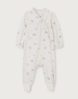 floral wrap sleepsuit