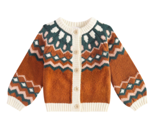 kids alpaca knit cardigan