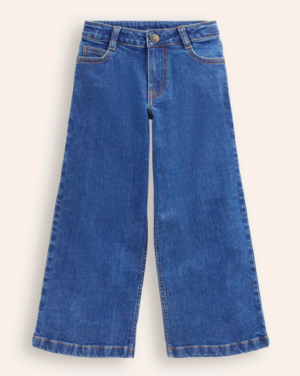girls denim wide leg jeans
