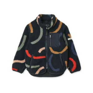 graphic print kids fleece