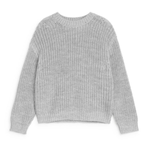 kids grey fisherman jumper