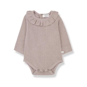 old rose baby bodysuit