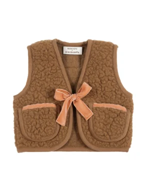 sheepskin bow vest