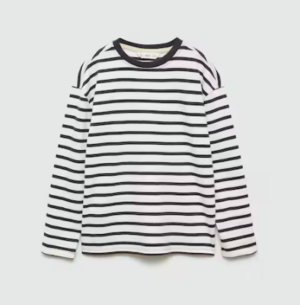 striped long sleeved top
