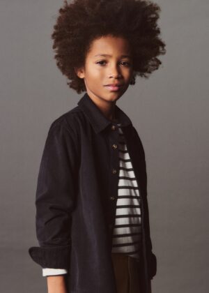 boys navy corduroy shirt
