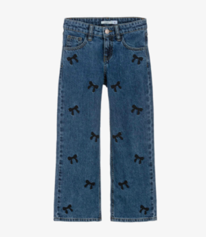 girls bow jeans