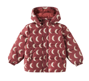 kids moon print coat