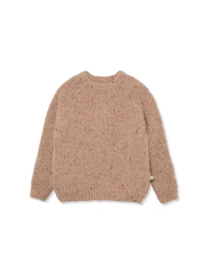 pink flecked sweater
