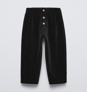 boys black cord trousers