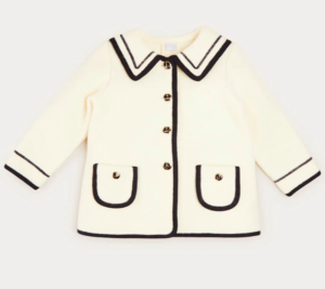 girls cream mariner jacket