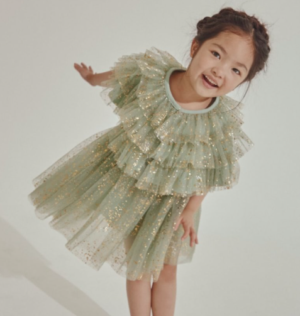 green sparkle dress