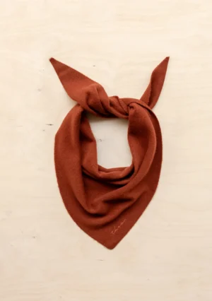 rust triangle scarf