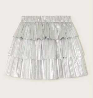silver skirt