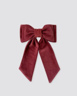 velvet bow party clip