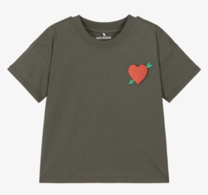 black heart kids tee