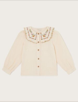 floral cotton girls blouse