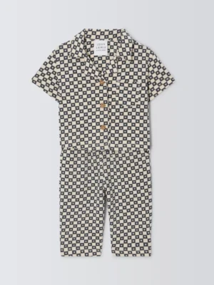 heart print toddler boy shirt and trousers set