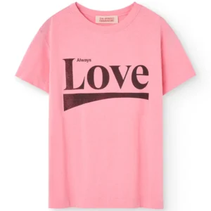 kids pink love t-shirt