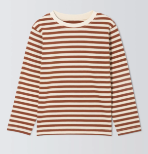 kids rust striped tee
