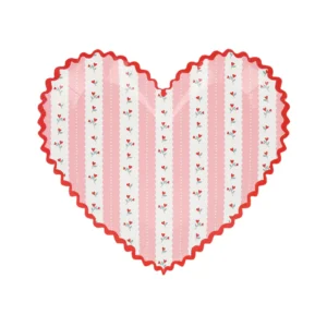 vintage heart paper plate