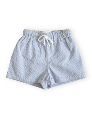 boys blue stripe swim shorts