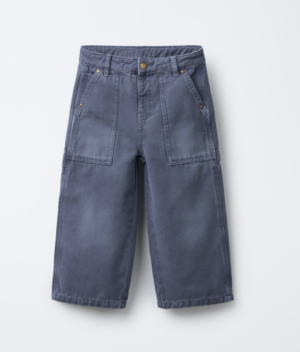 boys navy canvas trousers