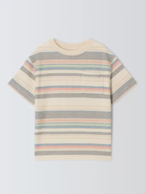 boys striped textured t-shirt