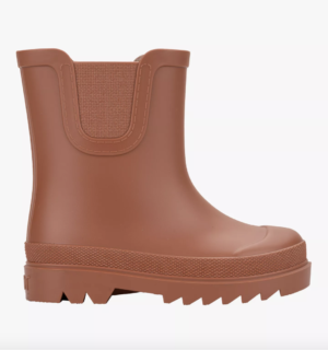 kids brown ankle wellies