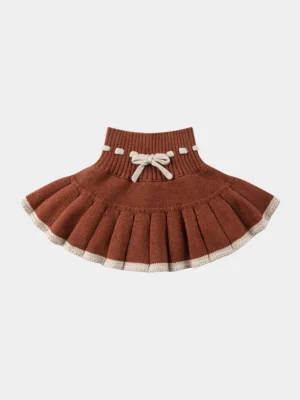 brown knitted skirt