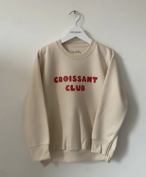 croissant sweatshirt