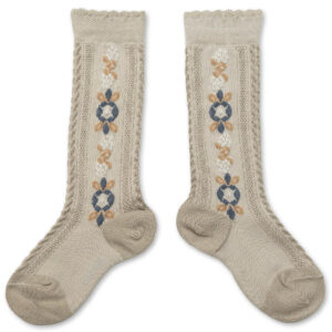 flower knee socks