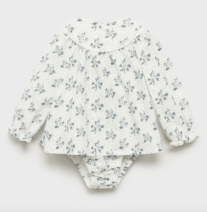 floral baby dress set