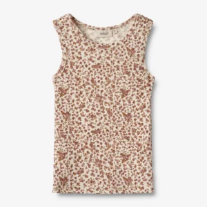 floral wool singlet vest