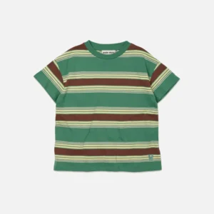 green striped kids tee
