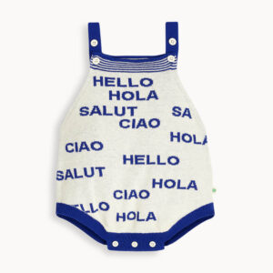 italian knit baby romper