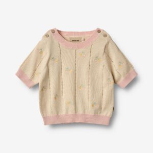 kids embroidered knit top