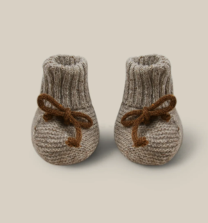 knit baby booties