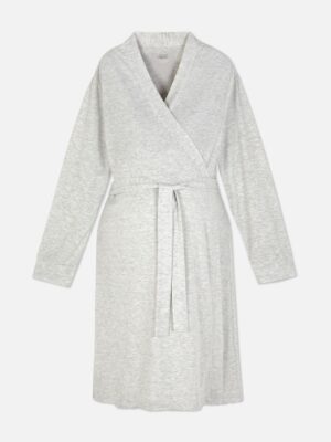grey maternity dressing gown