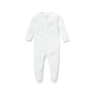 white sleepsuit