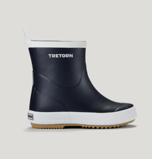 navy kids ankle wellies
