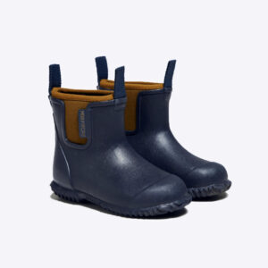 navy kids ankle wellies