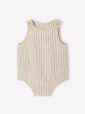 striped baby romper