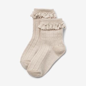 wool lace socks