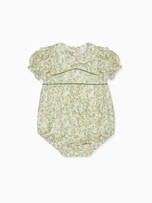 yellow floral romper